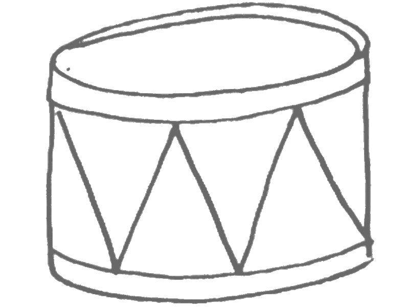 Coloring Drum. Category drum . Tags:  musical instrument, drum.