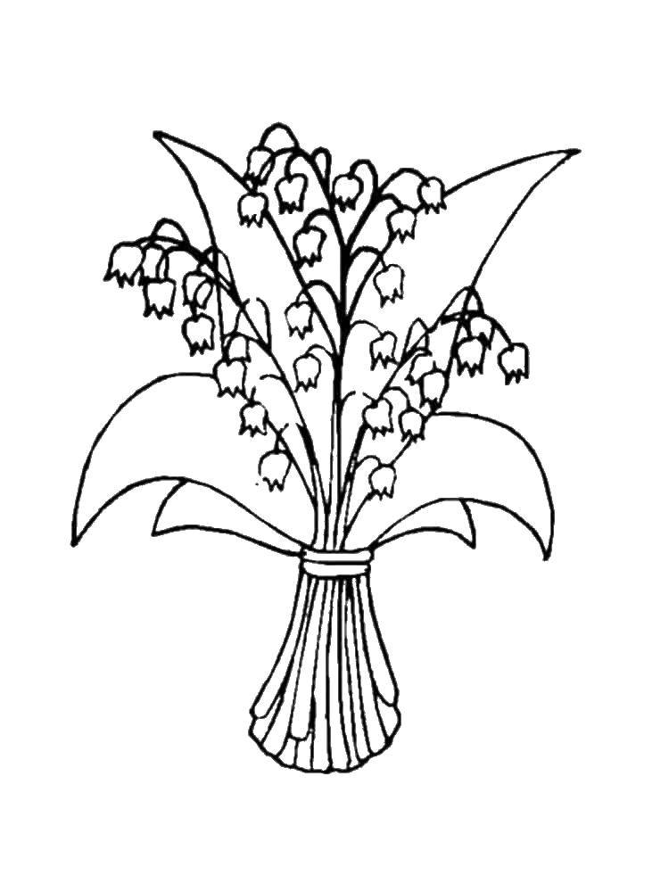 Coloring Bells flowers. Category the bell. Tags:  the bell flowers.