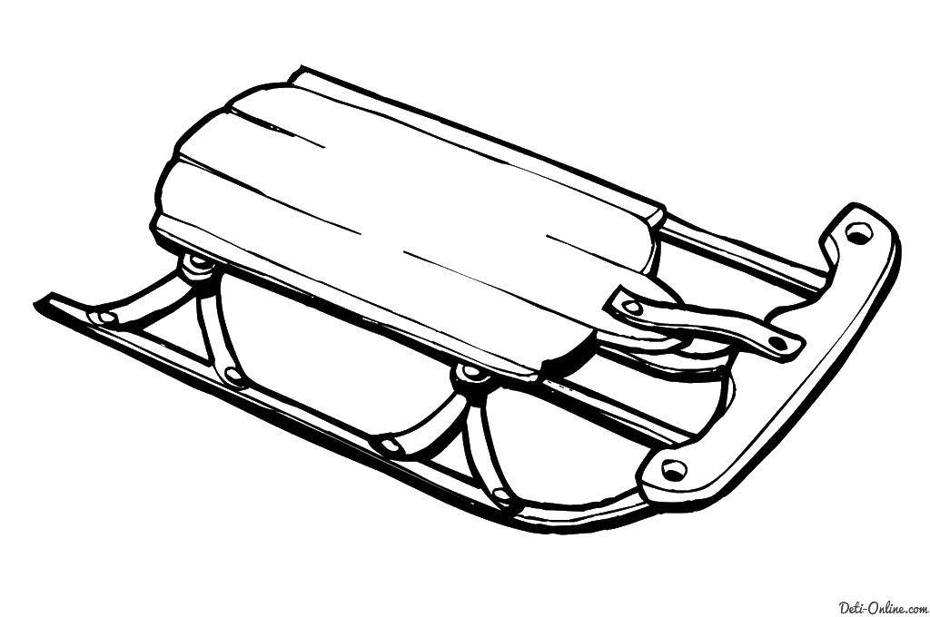 Название: Раскраска Санка. Категория: раскраски. Теги: санка.