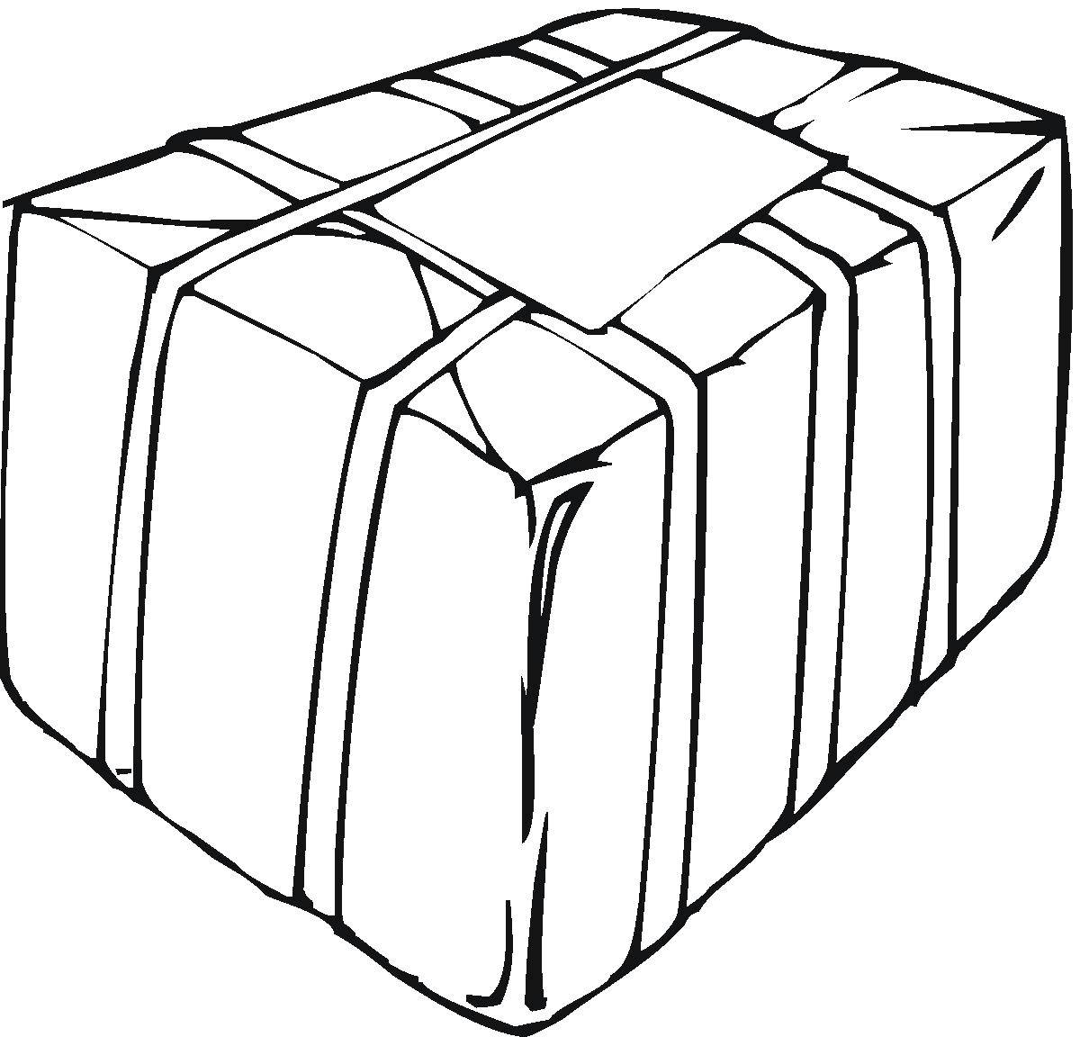 Название: Раскраска Коробка. Категория: раскраски. Теги: коробка.