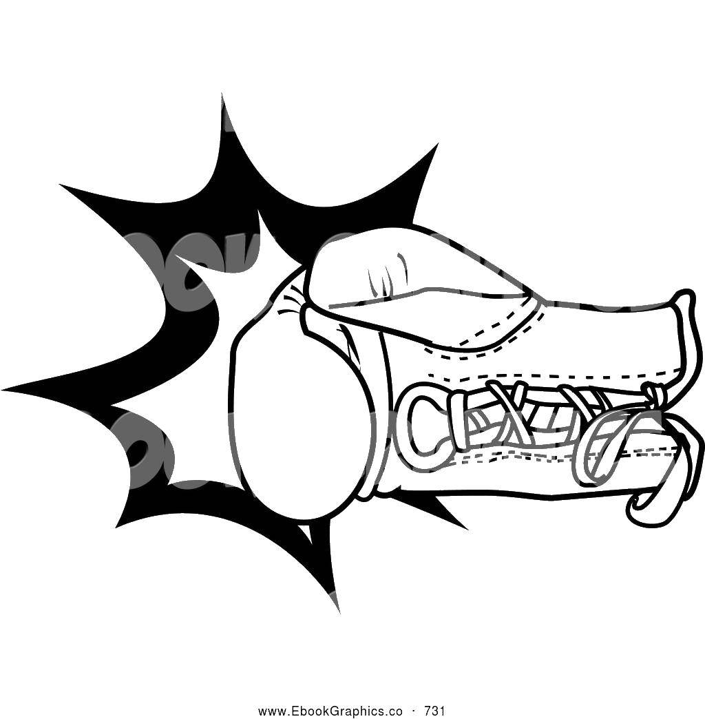 Coloring Boxing gloves. Category Boxing. Tags:  gloves.