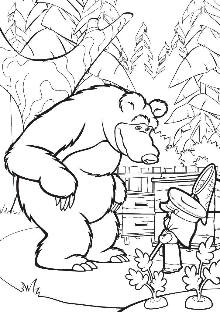 Coloring Masha and the bear. Category Masha and the bear. Tags:  Masha, Bear.