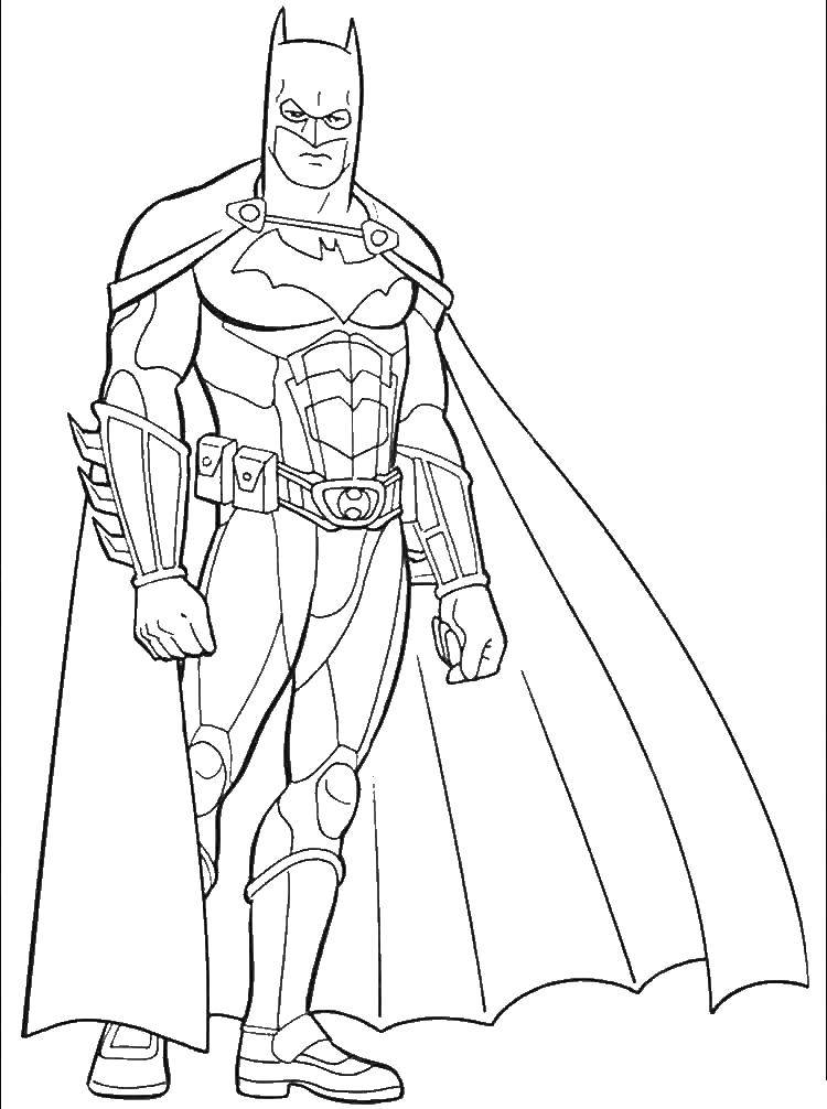 Coloring Batman. Category superheroes. Tags:  Batman, superheroes.