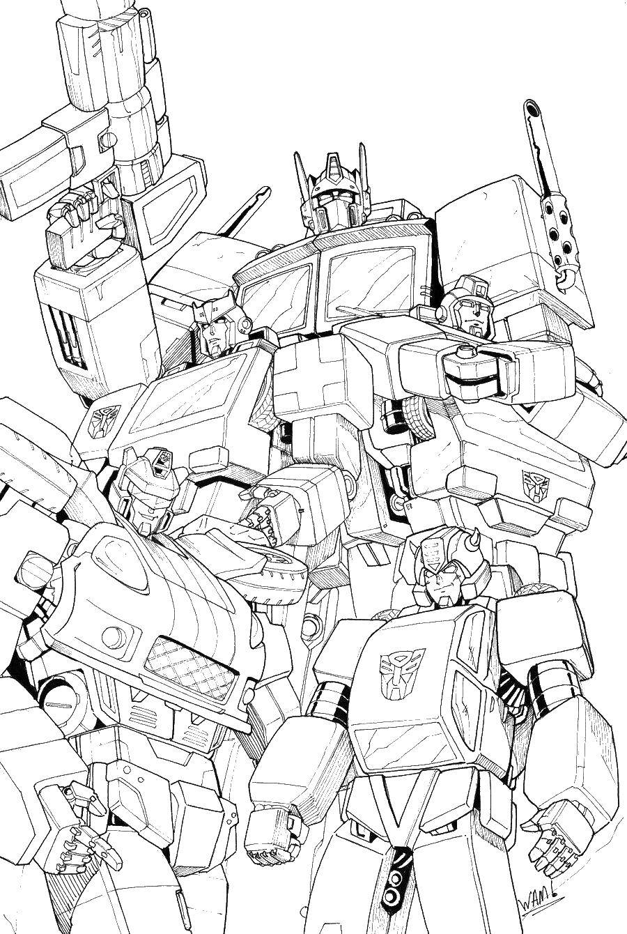 Coloring Transformers. Category transformers. Tags:  transformers, Autobots.