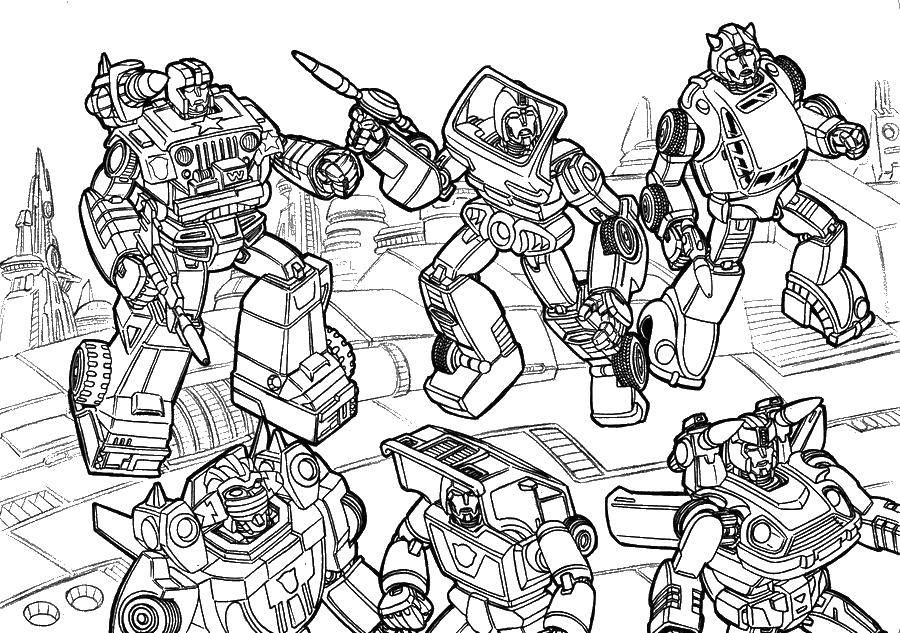 Coloring Transformers. Category transformers. Tags:  transformers, Autobots.
