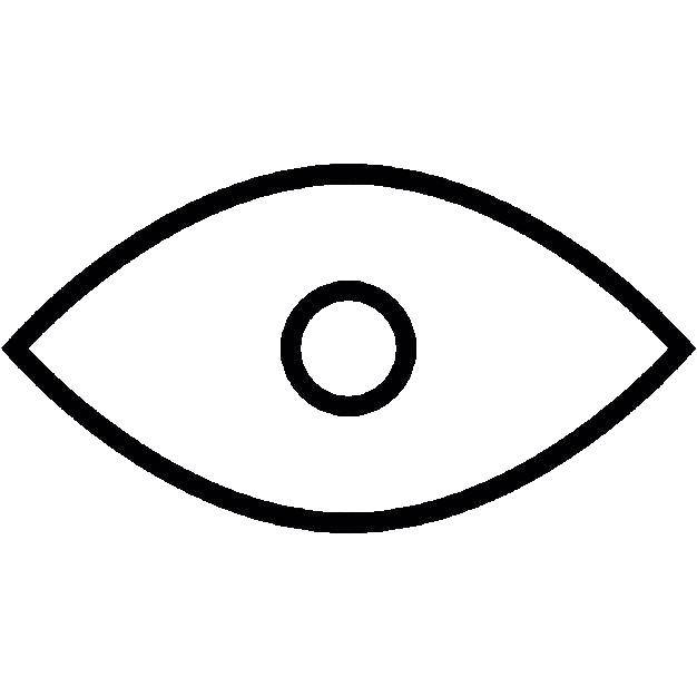 Название: Раскраска Глаз. Категория: контур глаза. Теги: глаза.