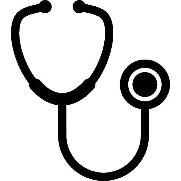 Coloring Stethoscope. Category Medical coloring pages. Tags:  Stethoscope, Medical.