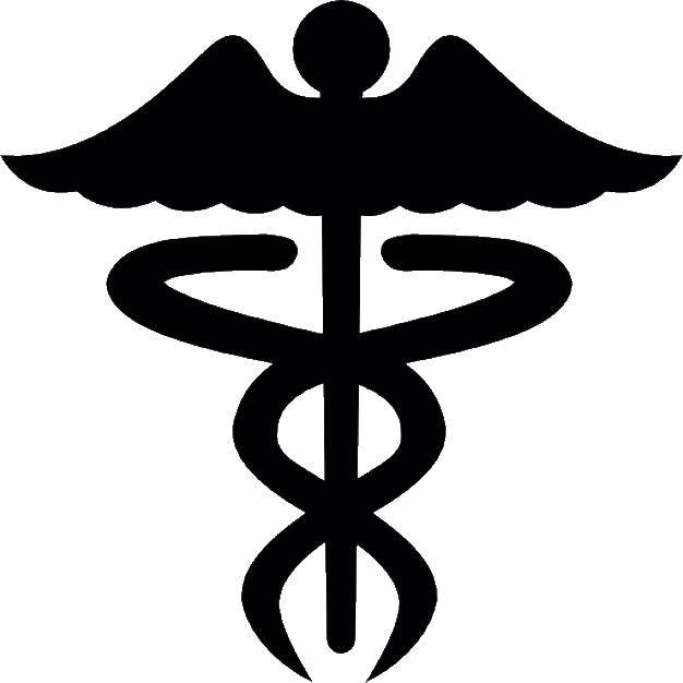 Coloring Universal medical sign. Category Medical coloring pages. Tags:  universal medical sign.