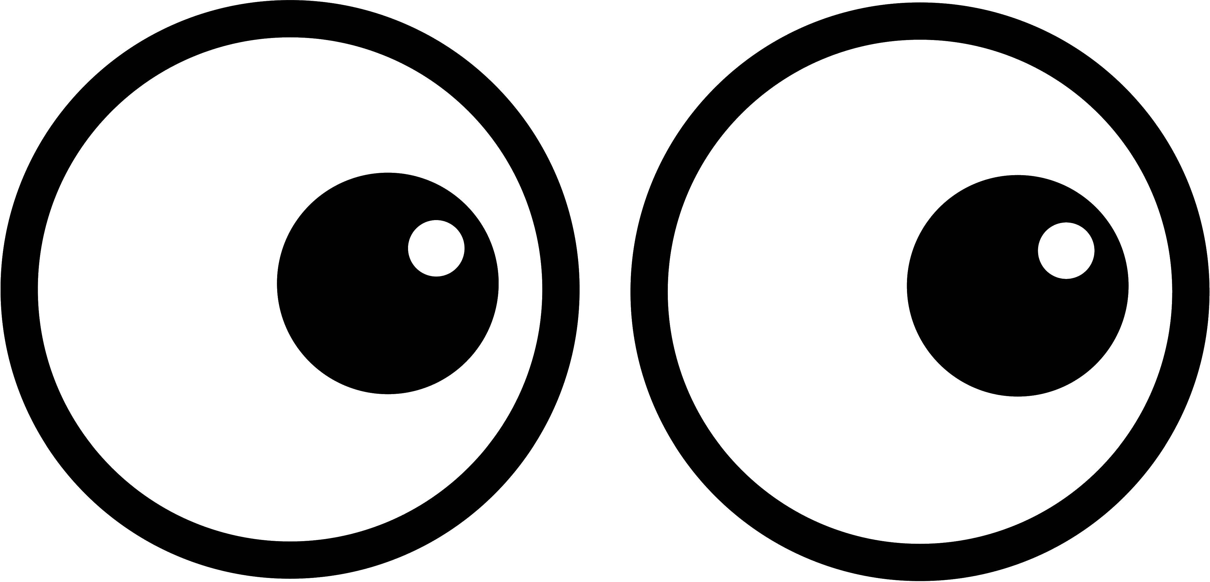 Круглые глаза для печати
