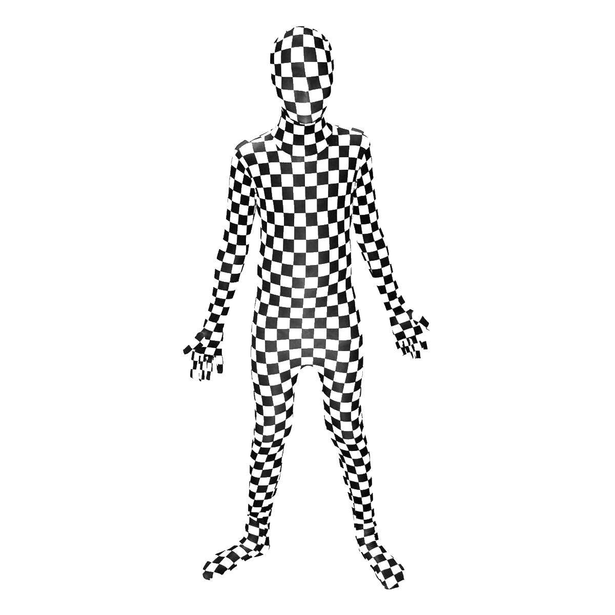 Coloring The outline of a man. Category Chess. Tags:  the outline of a man.