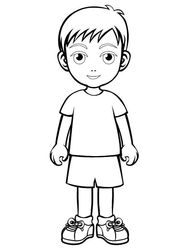 Coloring Boy. Category children. Tags:  Children, girl, boy.