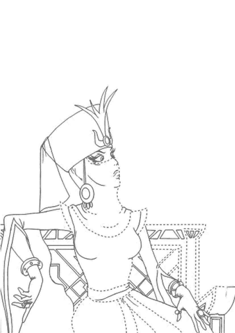 Раскраска 3 богатыря и Шамаханская царица
