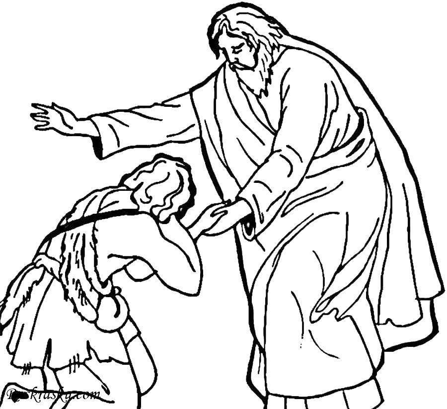 Coloring The return of the prodigal son. Category religion. Tags:  the prodigal son.