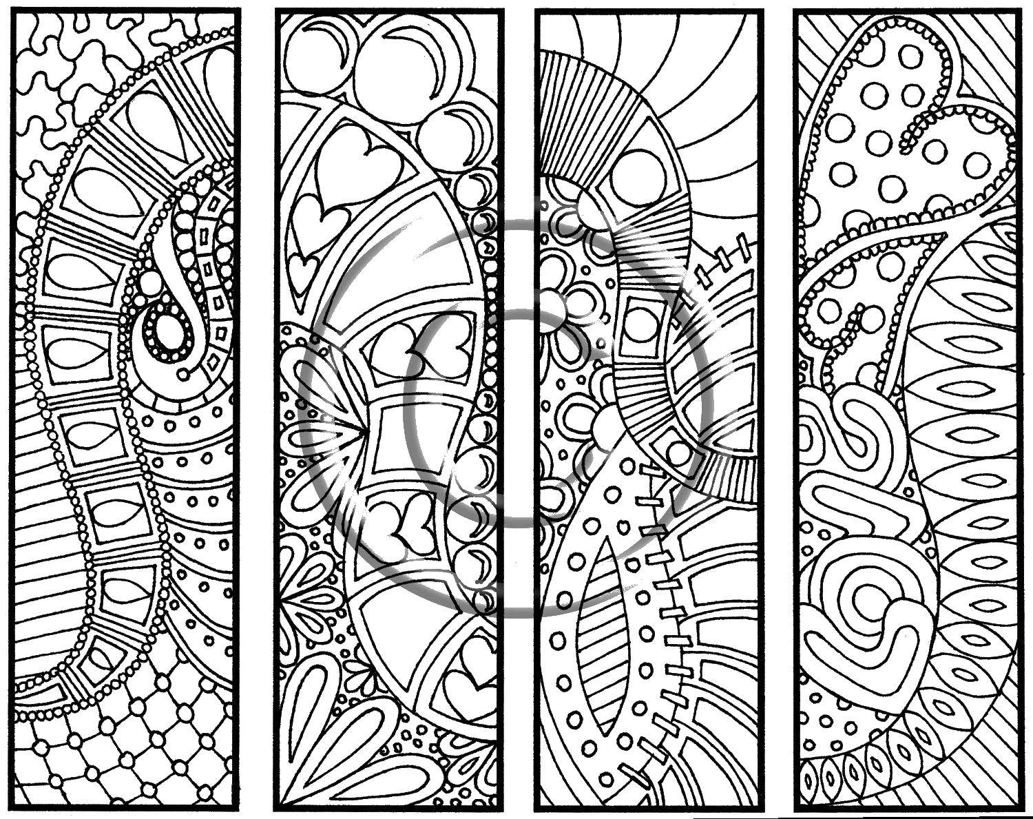 Coloring Floral patterns. Category patterns. Tags:  Patterns, flower.