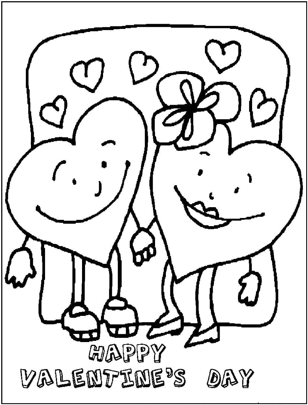 Опис: розмальовки  Щасливого дня закоханих. Категорія: листівки. Теги:  Листівка, привітання.