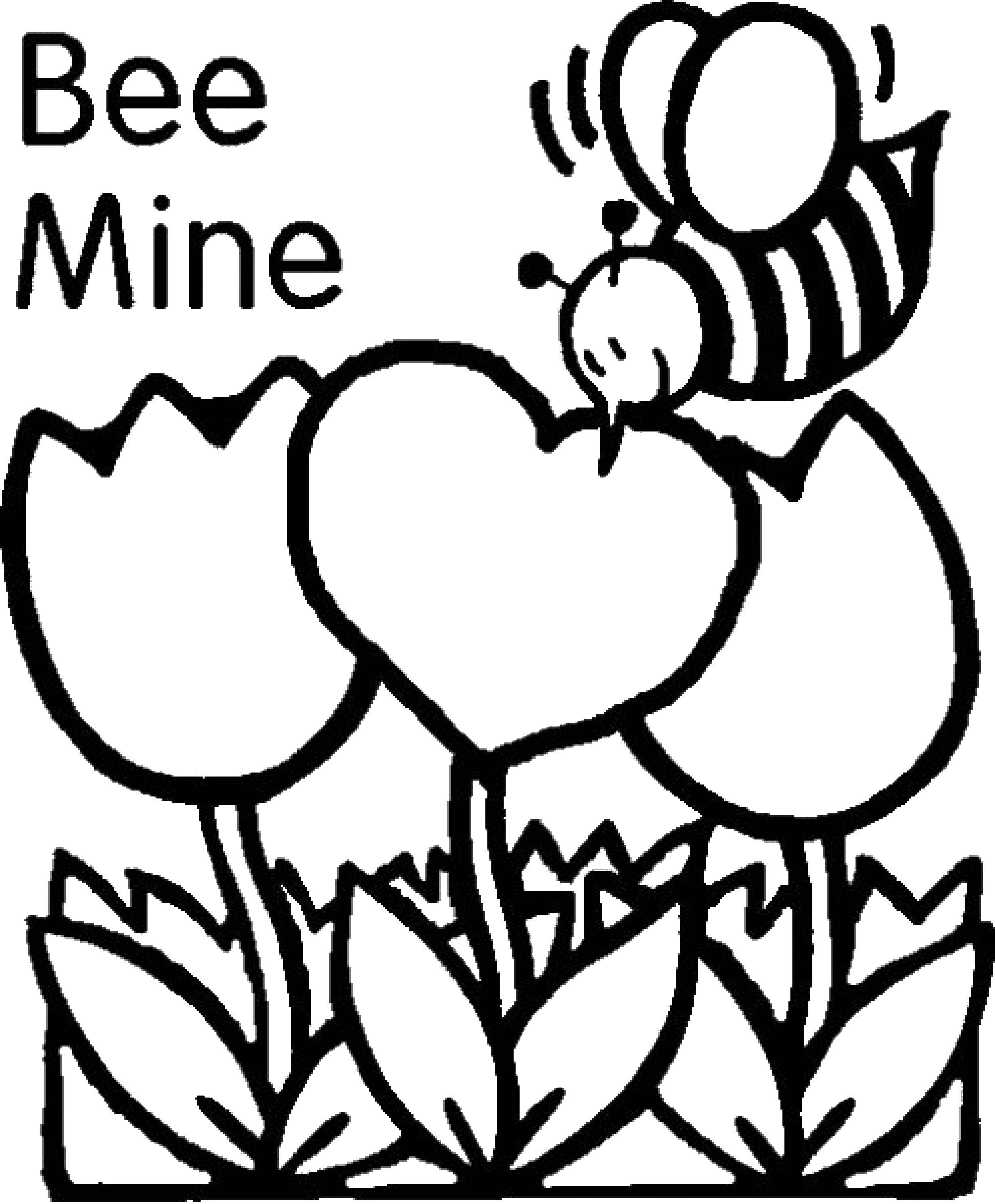 Coloring Be mine!. Category English. Tags:  English.