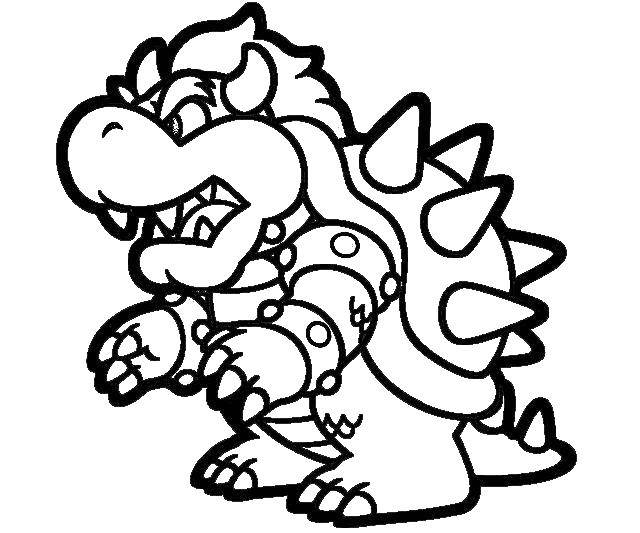 Coloring Dinosaur from Mario. Category games. Tags:  Games, Mario.
