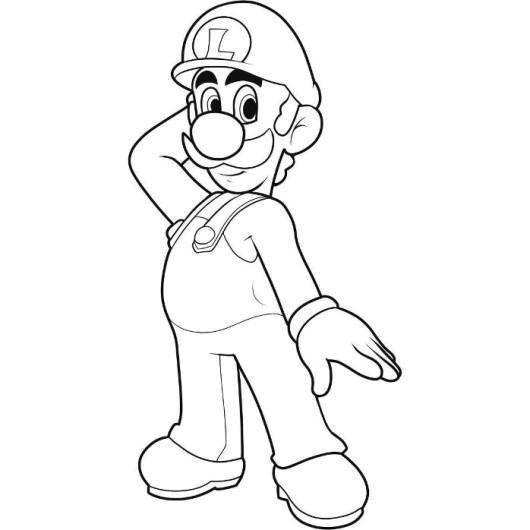Coloring Luigi. Category games. Tags:  Games, Mario.