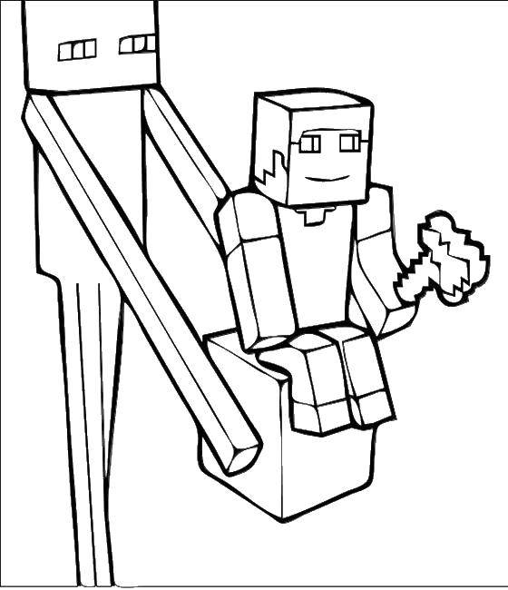 Coloring Minecraft people. Category minecraft. Tags:  minecraft, people.