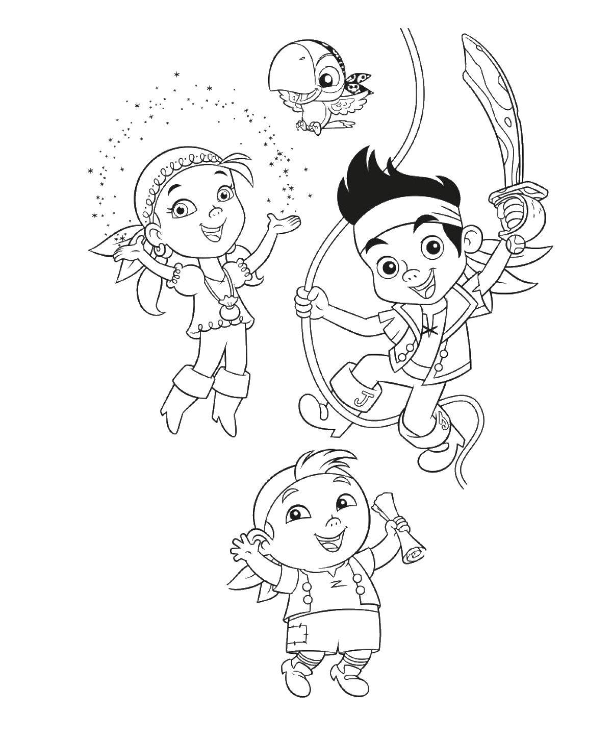 Jake And The Neverland Pirates Coloring Pages Printable Jake And The Neverland Pirates Coloring Pages Printable