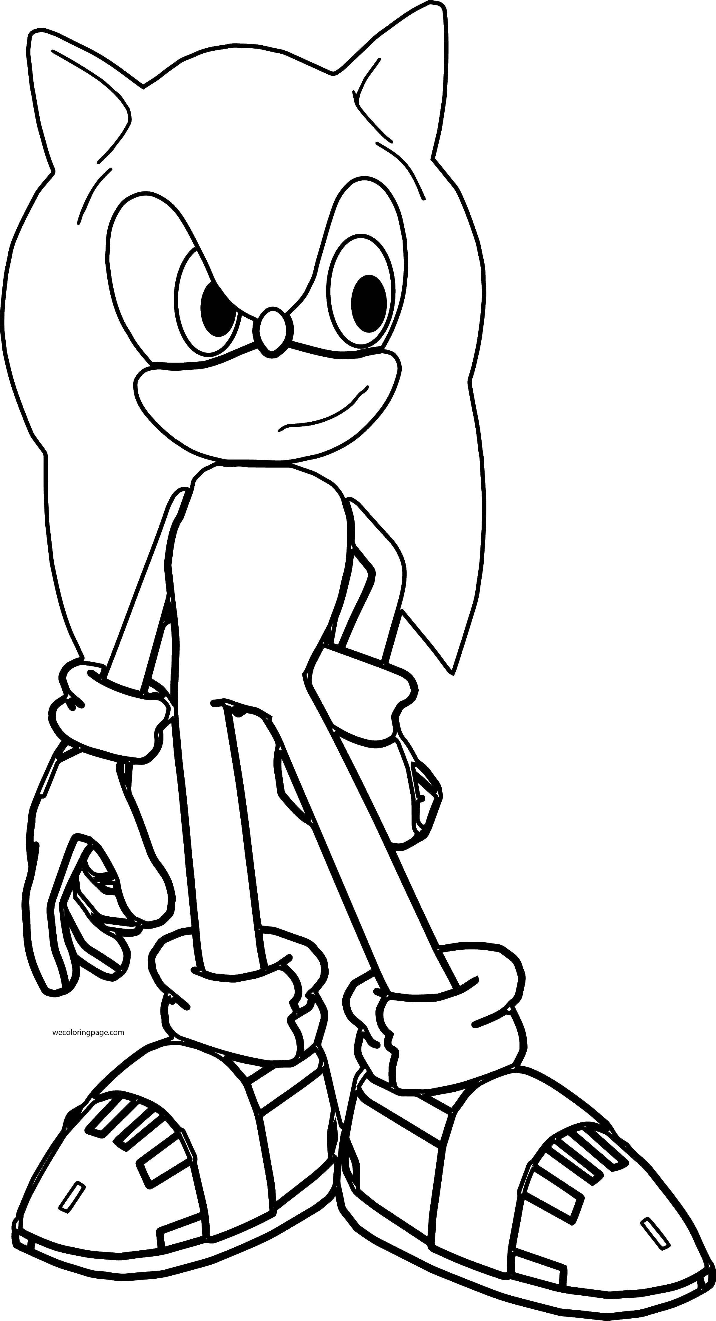 Coloring Sonic the hedgehog. Category The character from the game. Tags:  sonic , hedgehog, games.