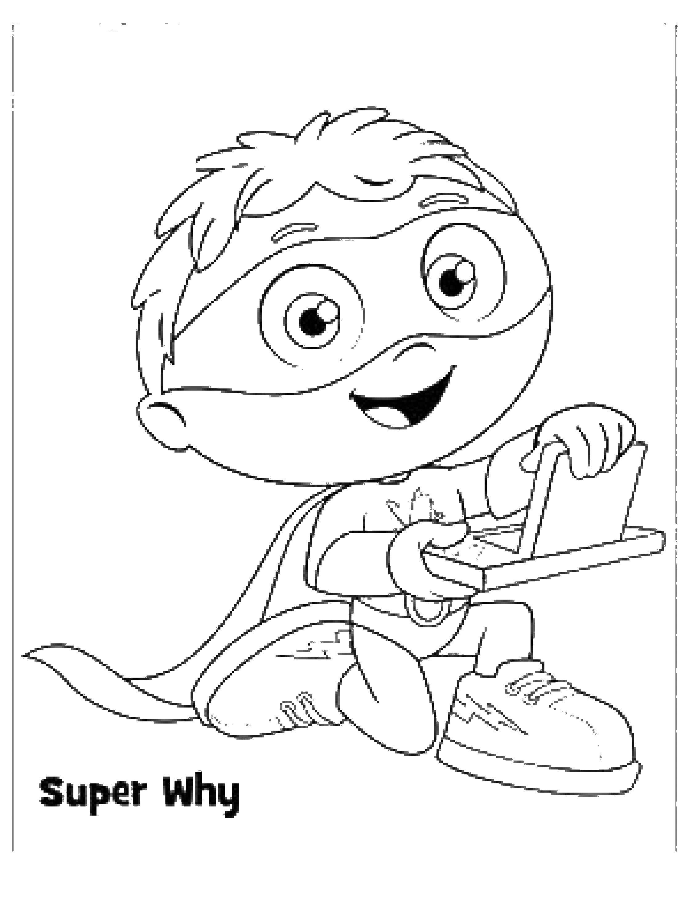 Coloring Super why. Category cartoons. Tags:  Super Why cartoons.