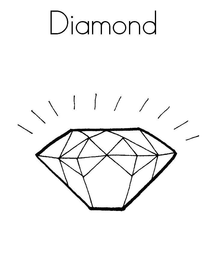 Coloring Diamond. Category ring. Tags:  the diamond.