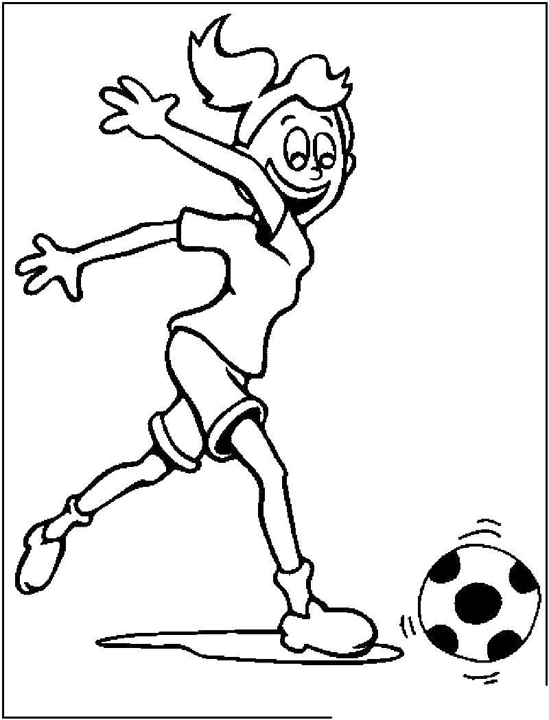 Coloring The player. Category sports. Tags:  soccer player, sport.