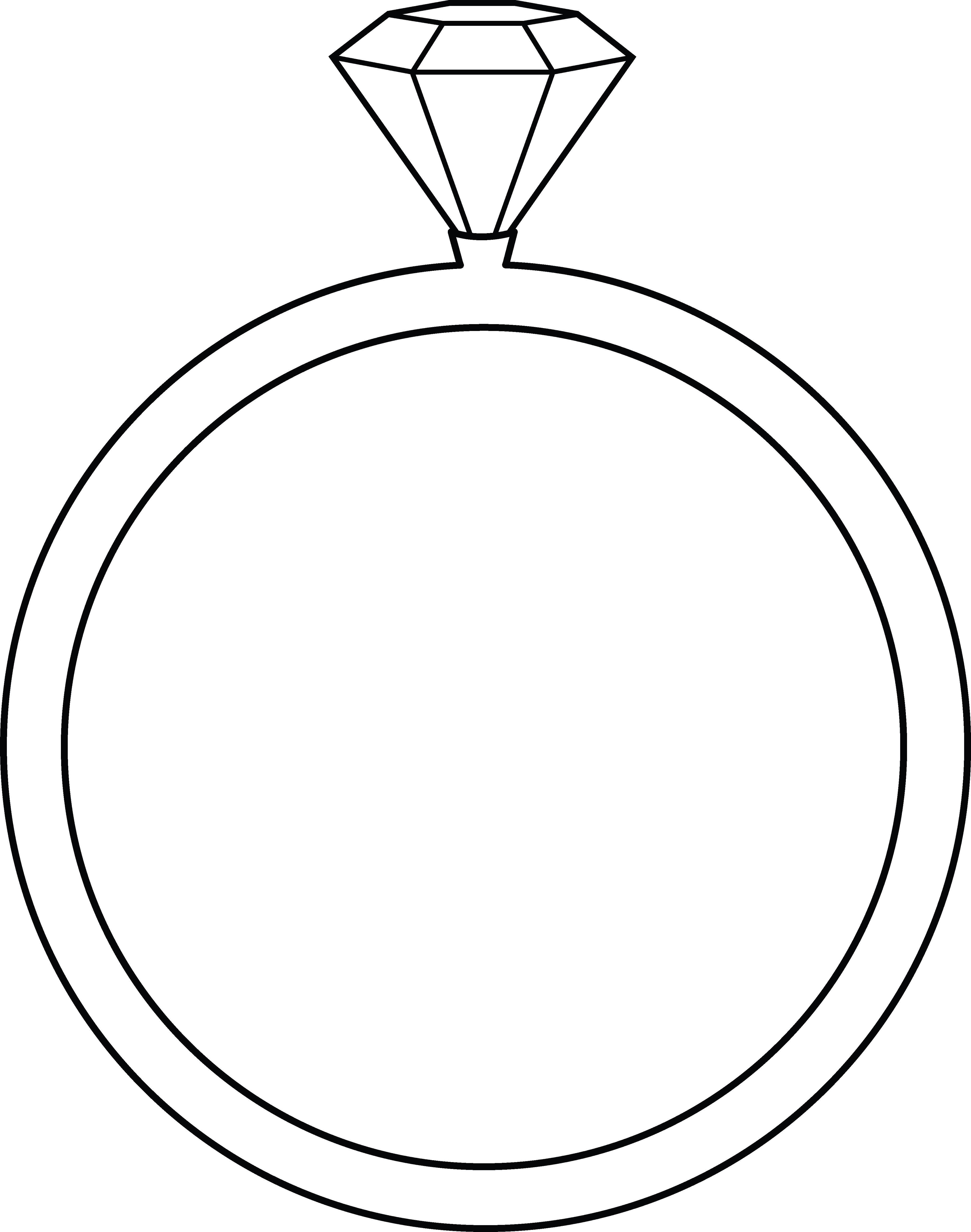 Название: Раскраска Кольцо с бриллиантом. Категория: кольцо. Теги: кольцо, обручальные.