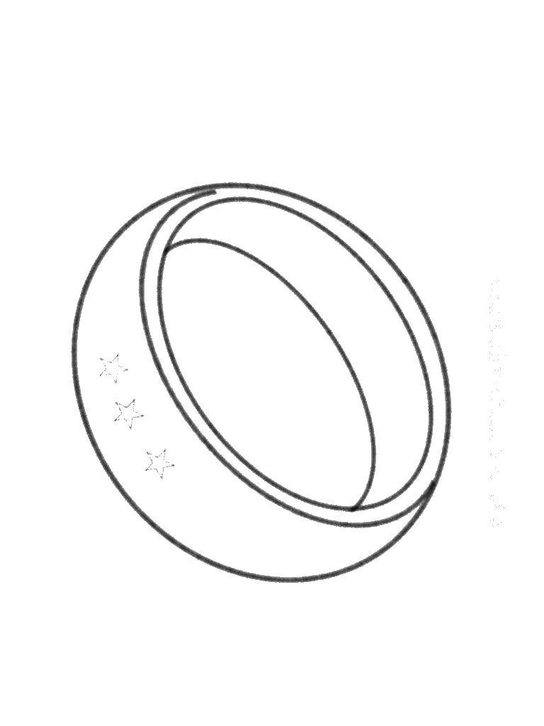 Название: Раскраска Кольцо. Категория: кольцо. Теги: украшения, кольца.