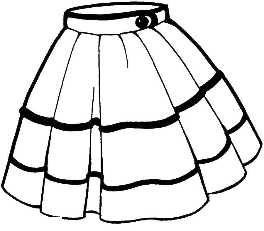Coloring Skirt. Category Clothing. Tags:  skirt.