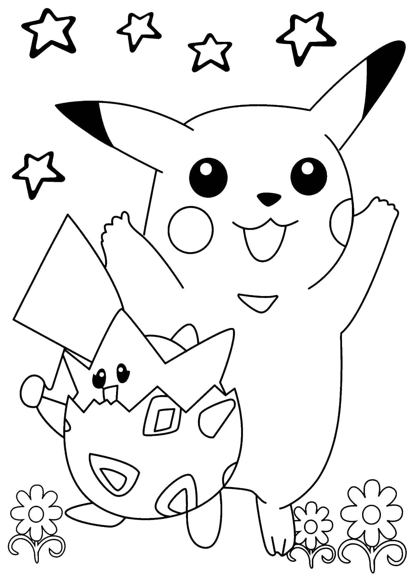 Coloring Pokemon Pikachu. Category Pokemon. Tags:  Pokemon.