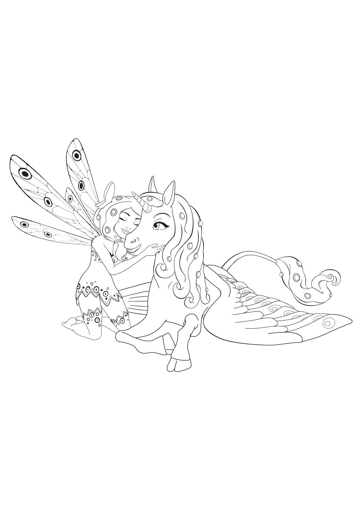 Coloring The fairy and edinurgh. Category MIA and I. Tags:  Cartoon character.