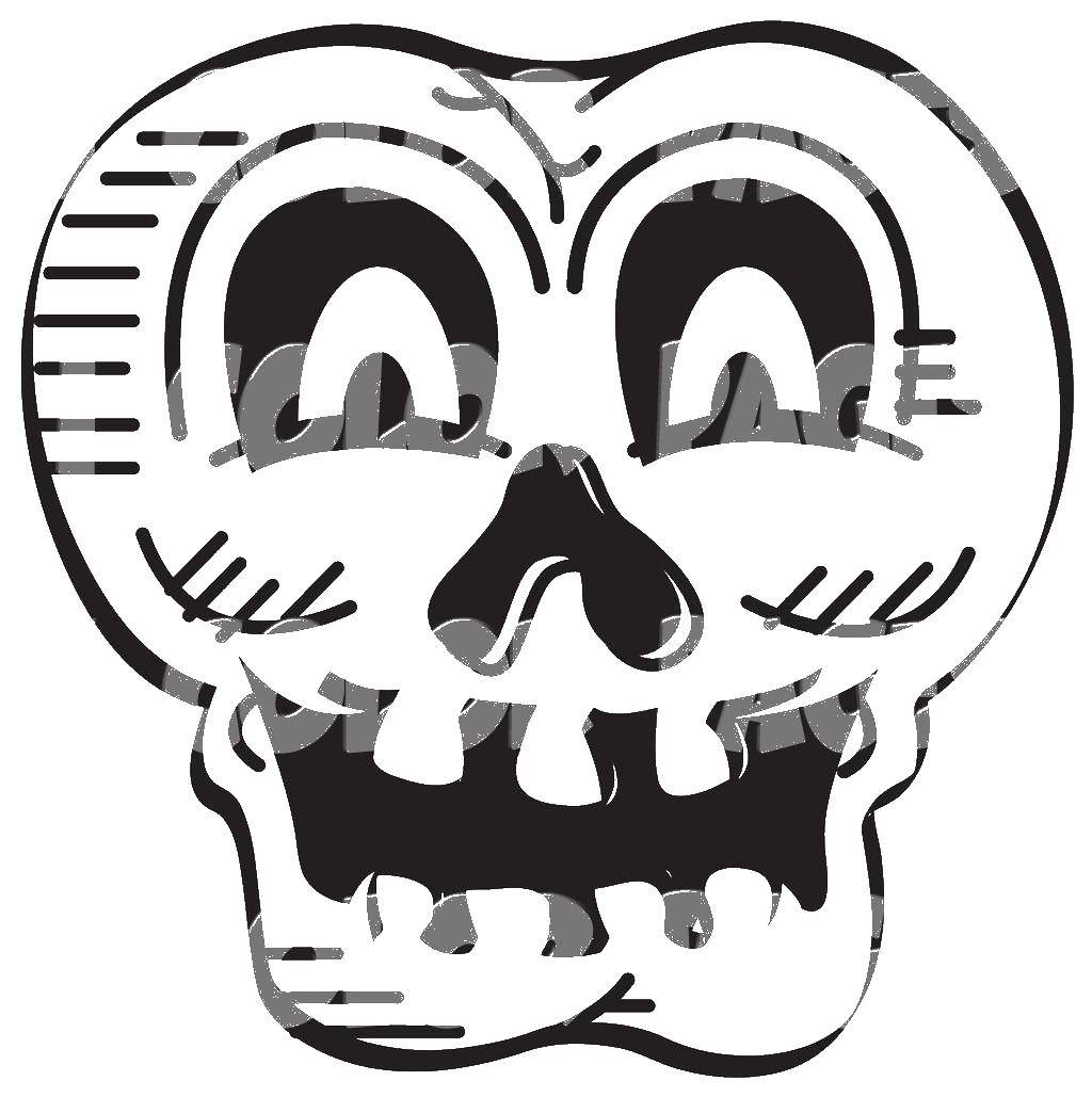 Coloring Crock. Category Halloween. Tags:  Halloween, skull.