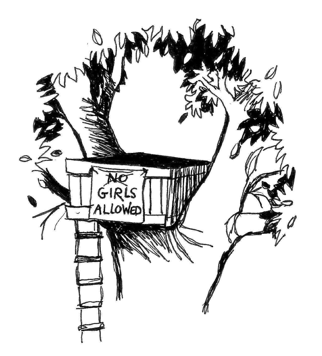 Coloring Girls allowed. Category Halloween. Tags:  Halloween, tree.