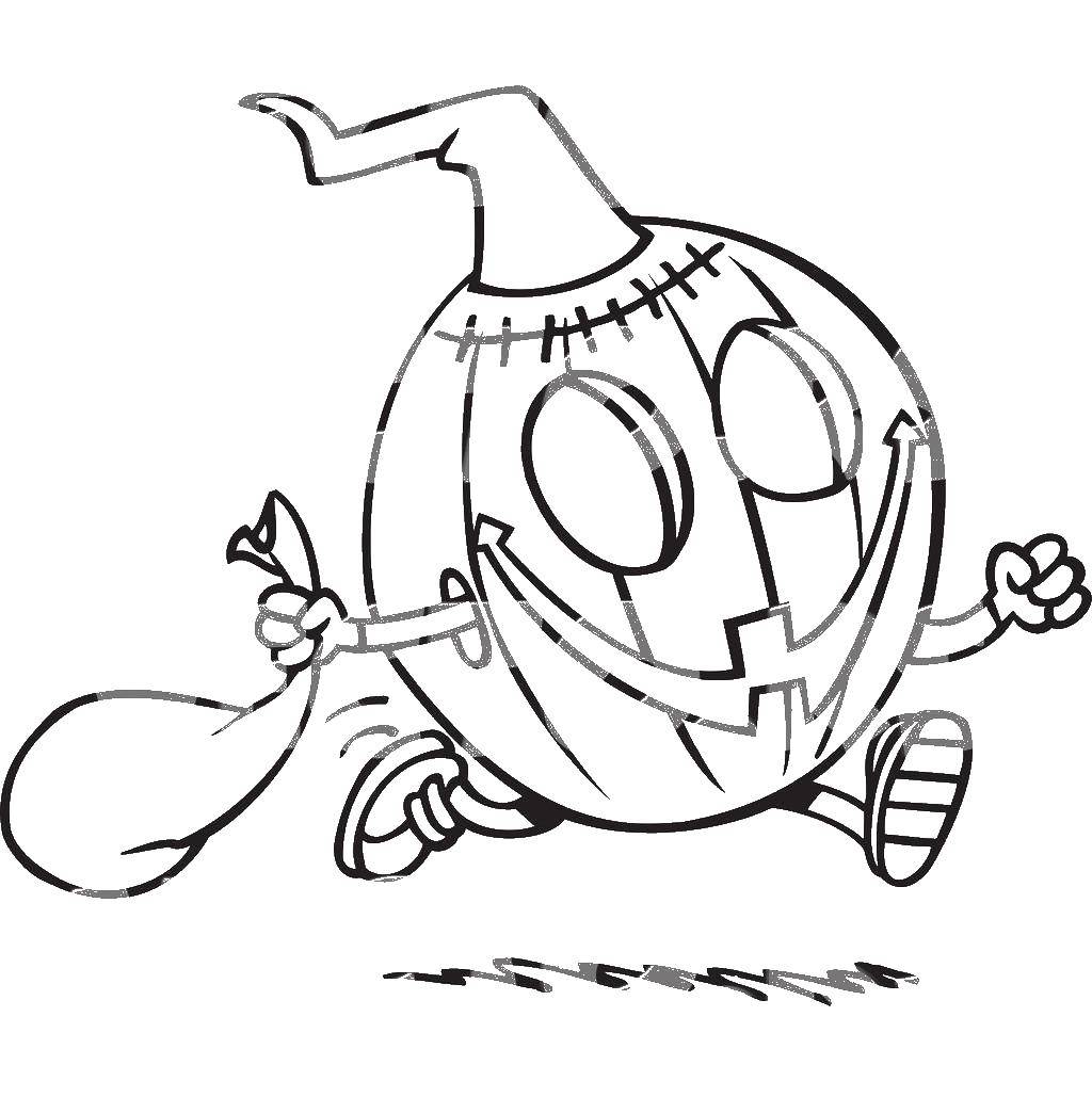 Coloring Pumpkin costume. Category Halloween. Tags:  Halloween, pumpkin.