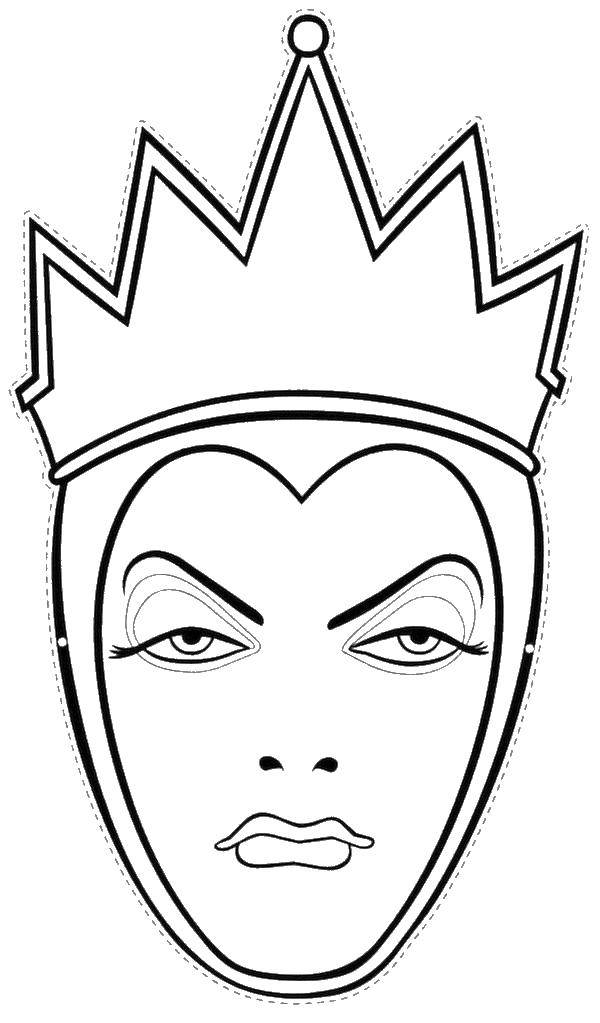 queen of hearts disney coloring page