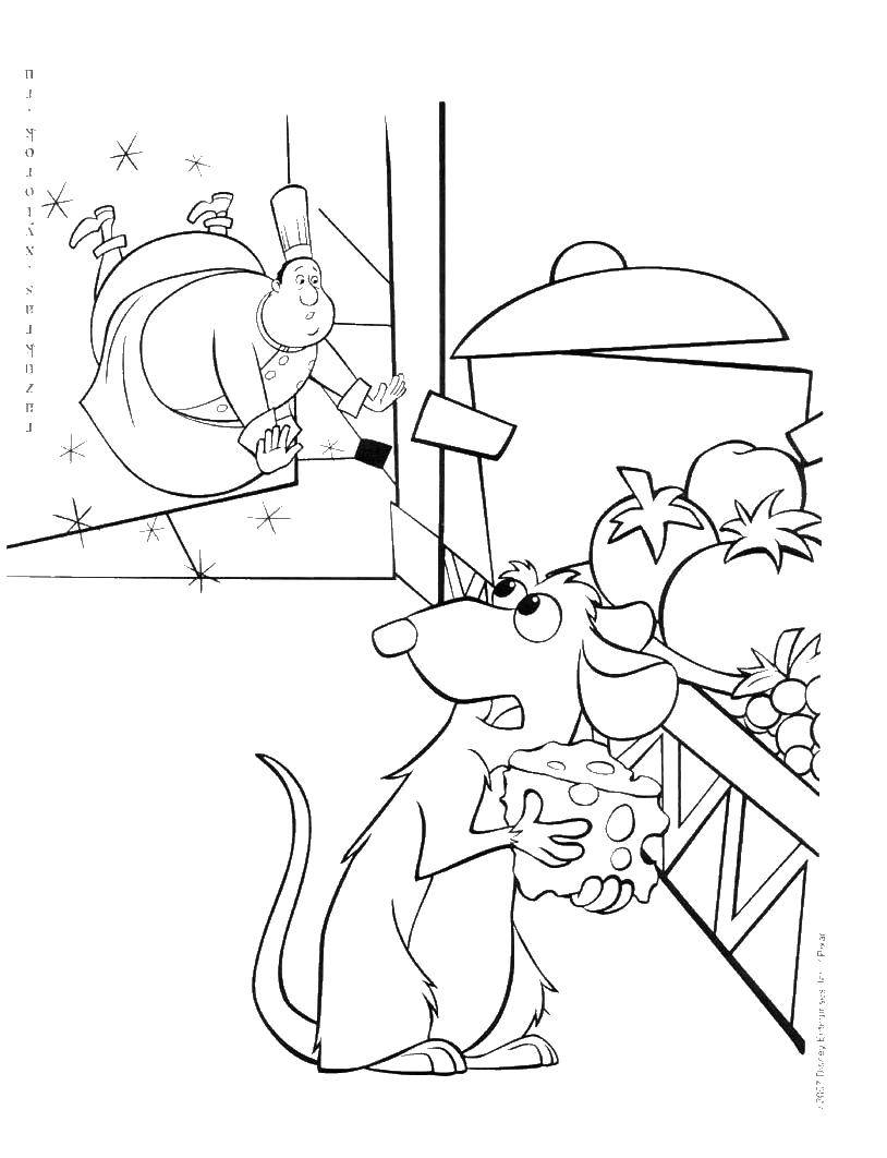 Coloring Ratatui. Category Ratatouille. Tags:  Cartoon character.