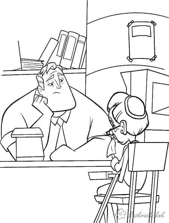Coloring The incredibles. Category cartoons. Tags:  the cartoons, the Incredibles.