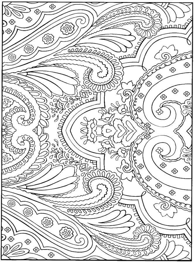Coloring Flowers pattern. Category patterns. Tags:  flowers, patterns.