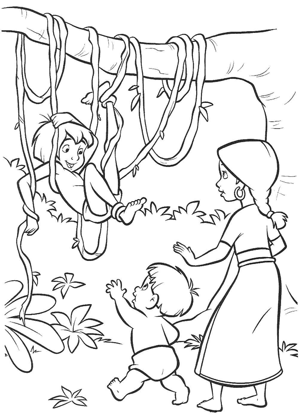 Coloring Mowgli. Category Mowgli. Tags:  cartoon, Mowgli.