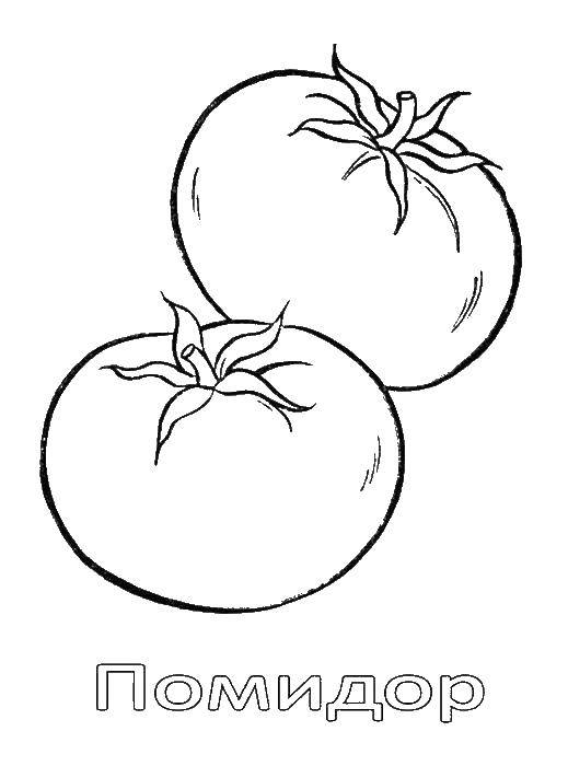 Coloring Tomatoes. Category tomato. Tags:  vegetables, tomatoes.