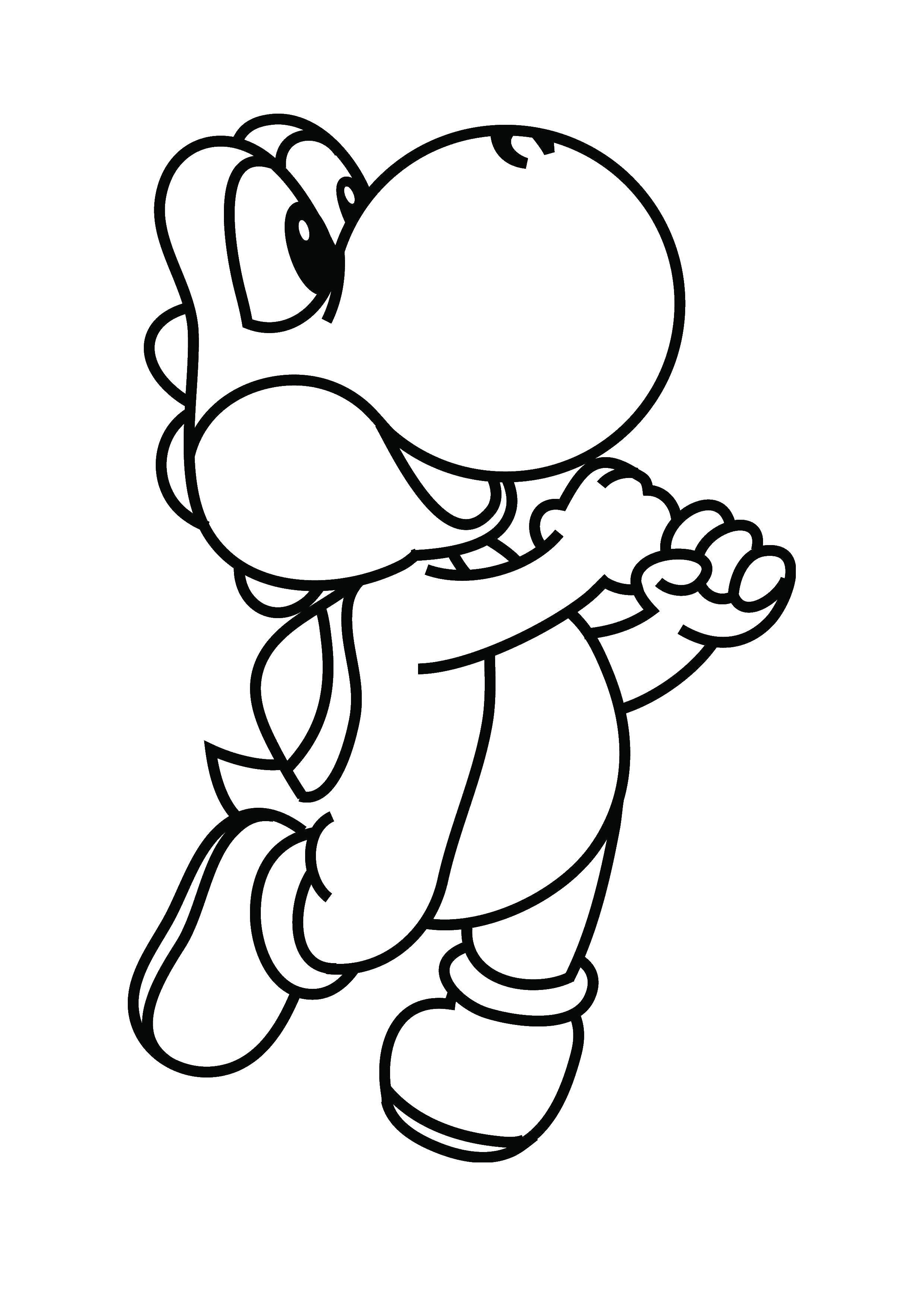 Coloring Dinosaur from Mario . Category The character from the game. Tags:  Games, Mario.