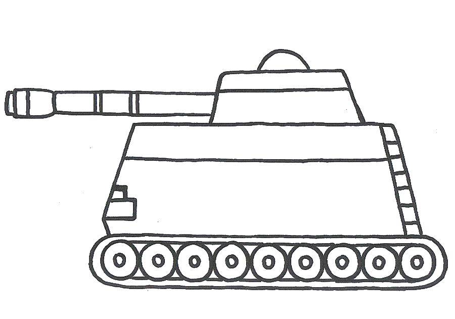 Coloring Tank. Category Equipment. Tags:  machinery, tank, war.