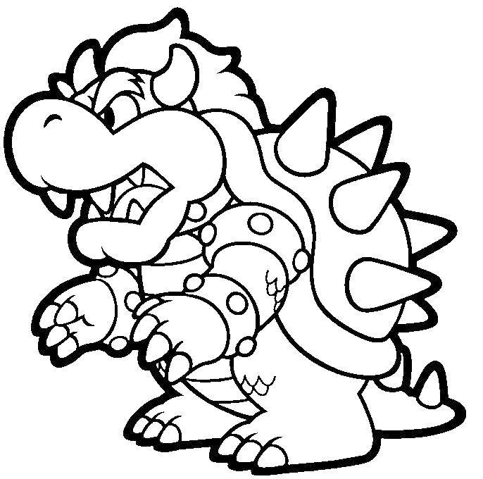 Coloring Dinosaur from Mario . Category The character from the game. Tags:  Games, Mario.