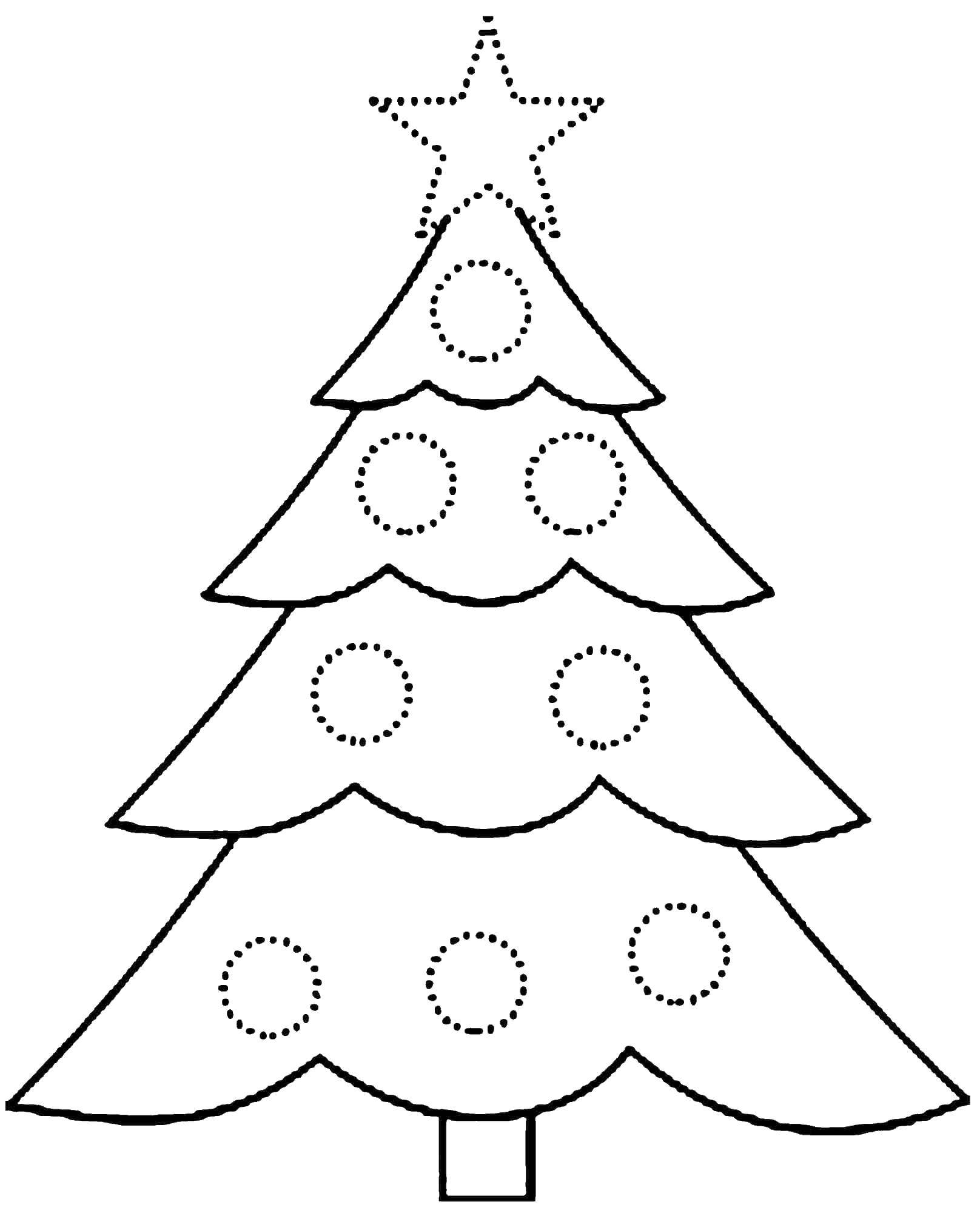 Coloring Christmas tree. Category new year. Tags:  new year. tree.
