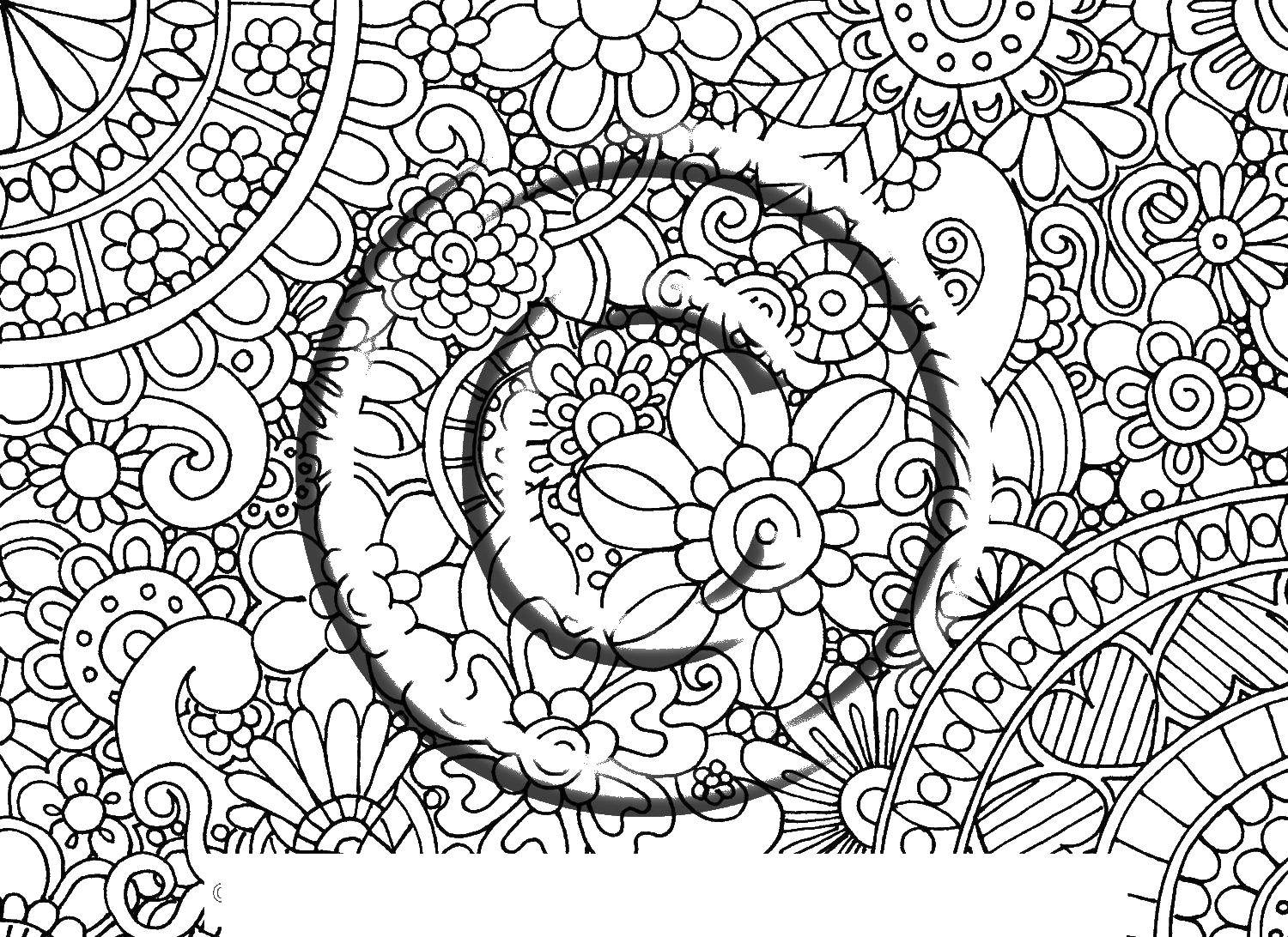 Coloring Flowers. Category coloring antistress. Tags:  flowers, coloring, anti-stress.