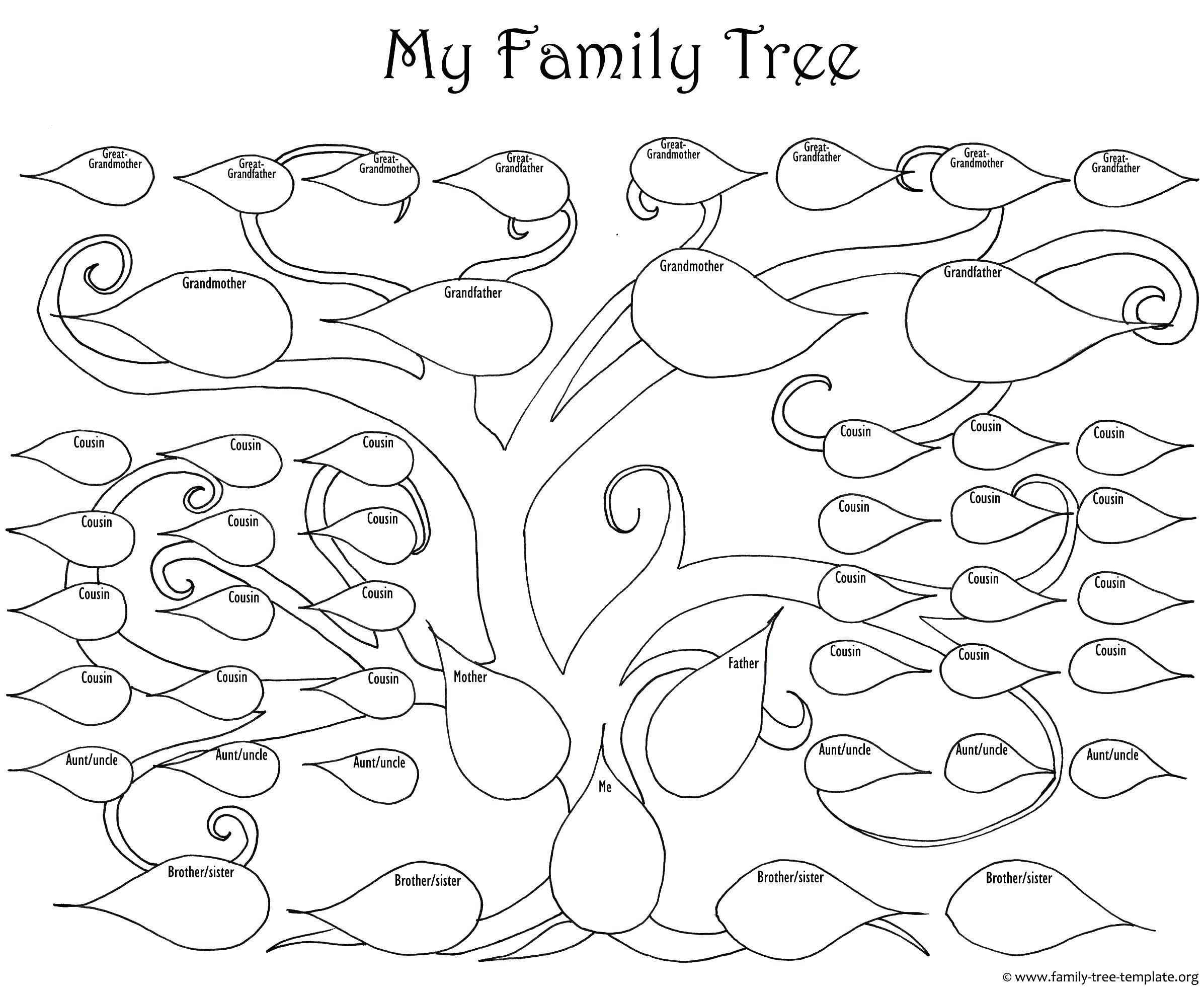 Название: Раскраска Моё семейное древо. Категория: Семейное дерево. Теги: Семья, родители, дети.