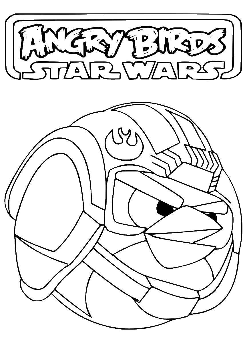 Coloring Angry birds star wars. Category angry birds. Tags:  Games, Angry Birds .