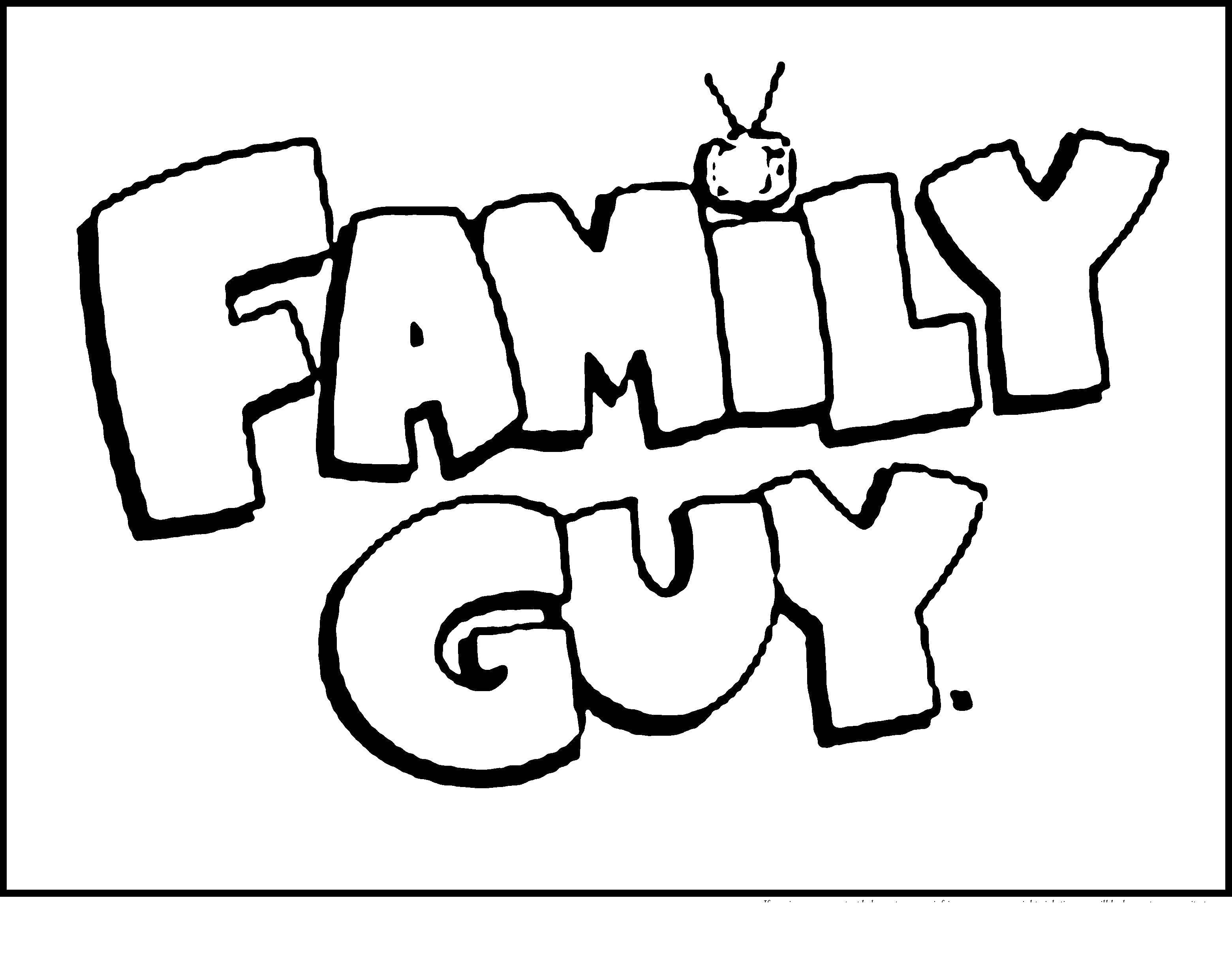 Coloring Family guy. Category cartoons. Tags:  Family guy cartoon.